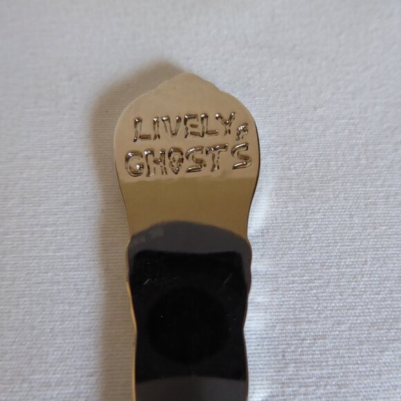 NEW HAUNTED HALLOWS LIVELY GHOSTS HALLOWEEN PUMPKIN SILVER TEA SPOON SET OF 4 - Picture 4 of 11